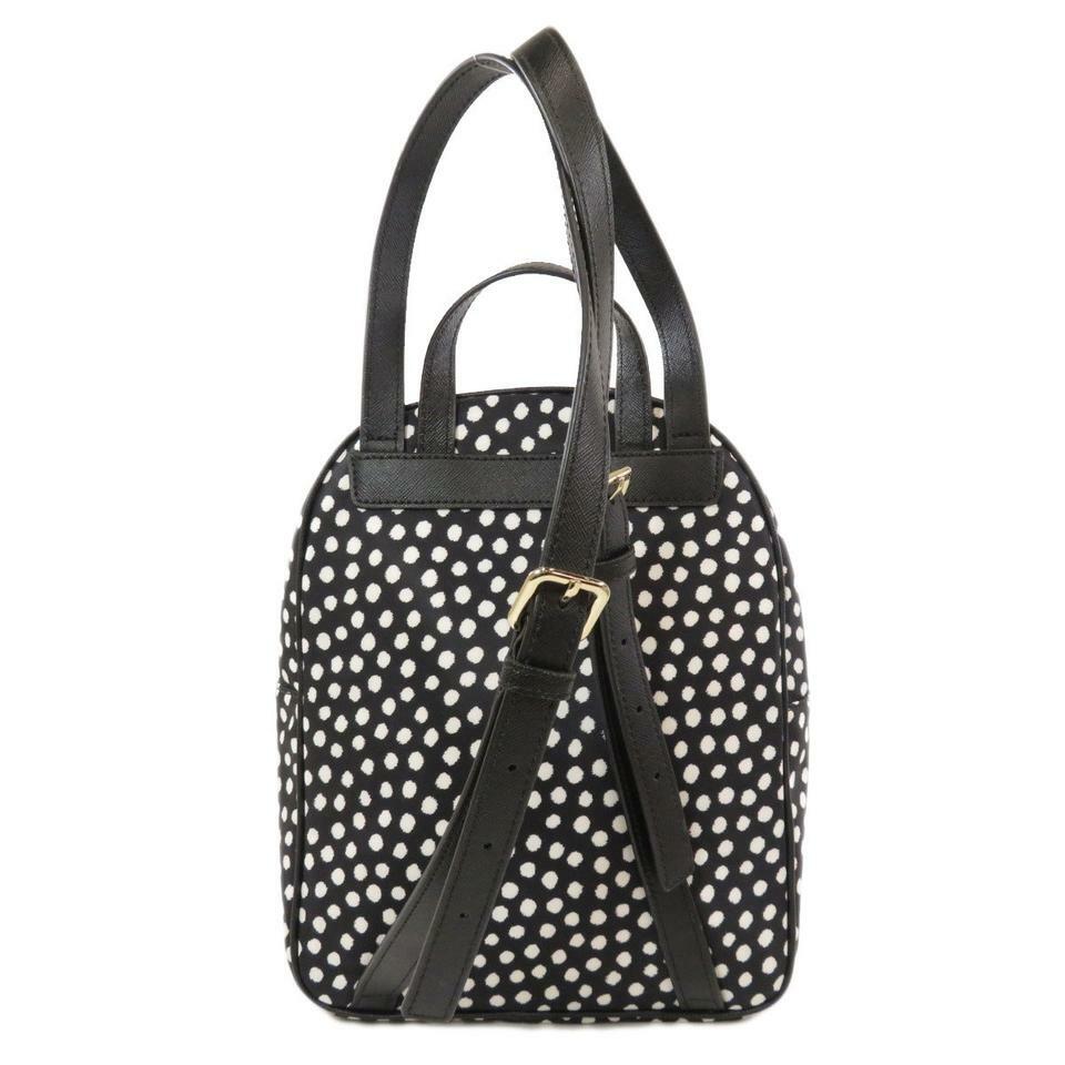 NEW KATE SPADE Polka Dot Small Nylon Backpack travel black  display picture 2