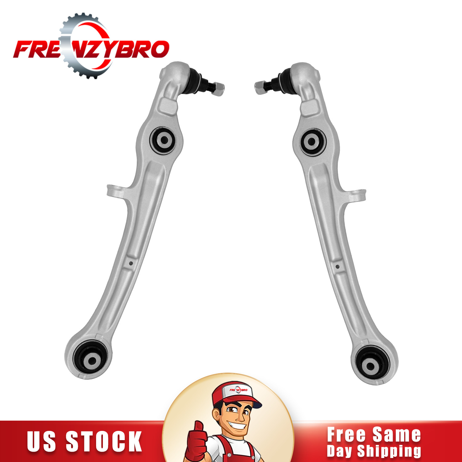 2Pcs For 2004-19 Bentley Continental GT Front Lower Control Arms With Ball Joint