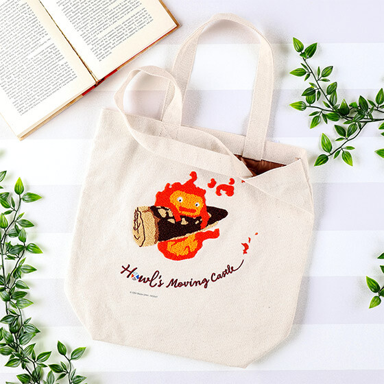 Howl's Moving Castle Sagara Embroidery Tote Bag Calcifer Studio