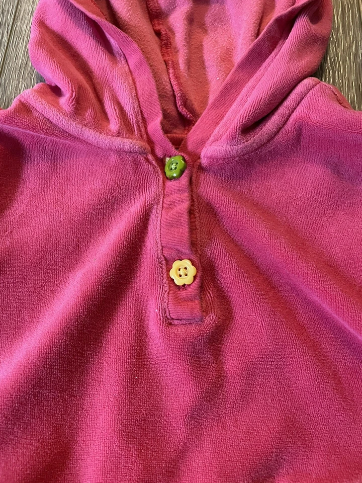 Gymboree Vintage Fall for Autumn Double Sleeve Velour Hoodie Dress Size 8 - Image 2 of 3