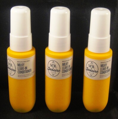 3 SOL DE JANEIRO Lot BRAZILIAN JOIA Milky Leave-In CONDITIONER 1oz./30mL $0 SHIP