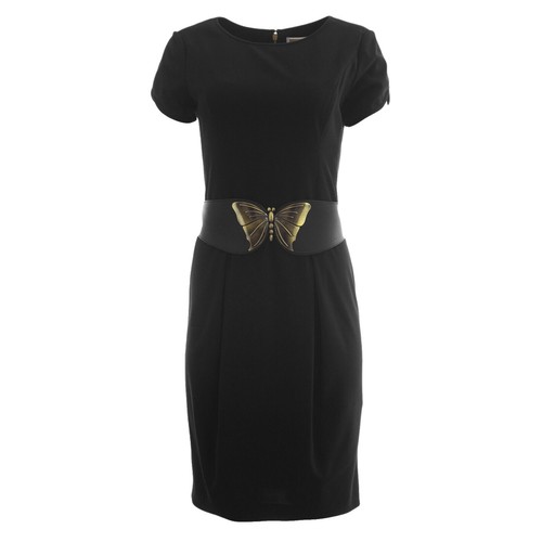 NUE by Shani Women's Black Flutter Sleeve Cocktail Dress S457 $280 NWT |  eBay