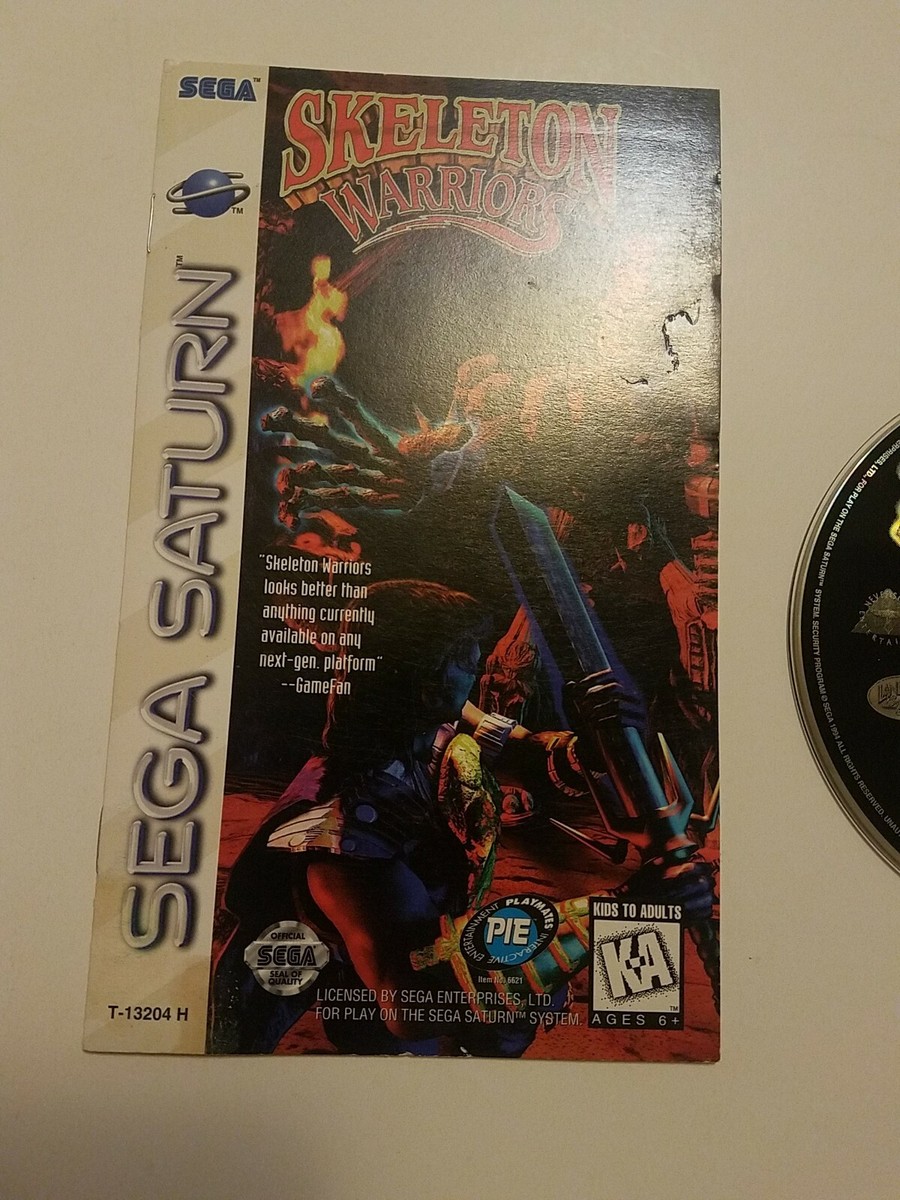 Skeleton Warriors (Sega Saturn 1996) Disc And Manual With