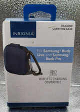 Insignia Silicone Carrying Case for Samsung Buds Live  Samsung Buds Pro Blue