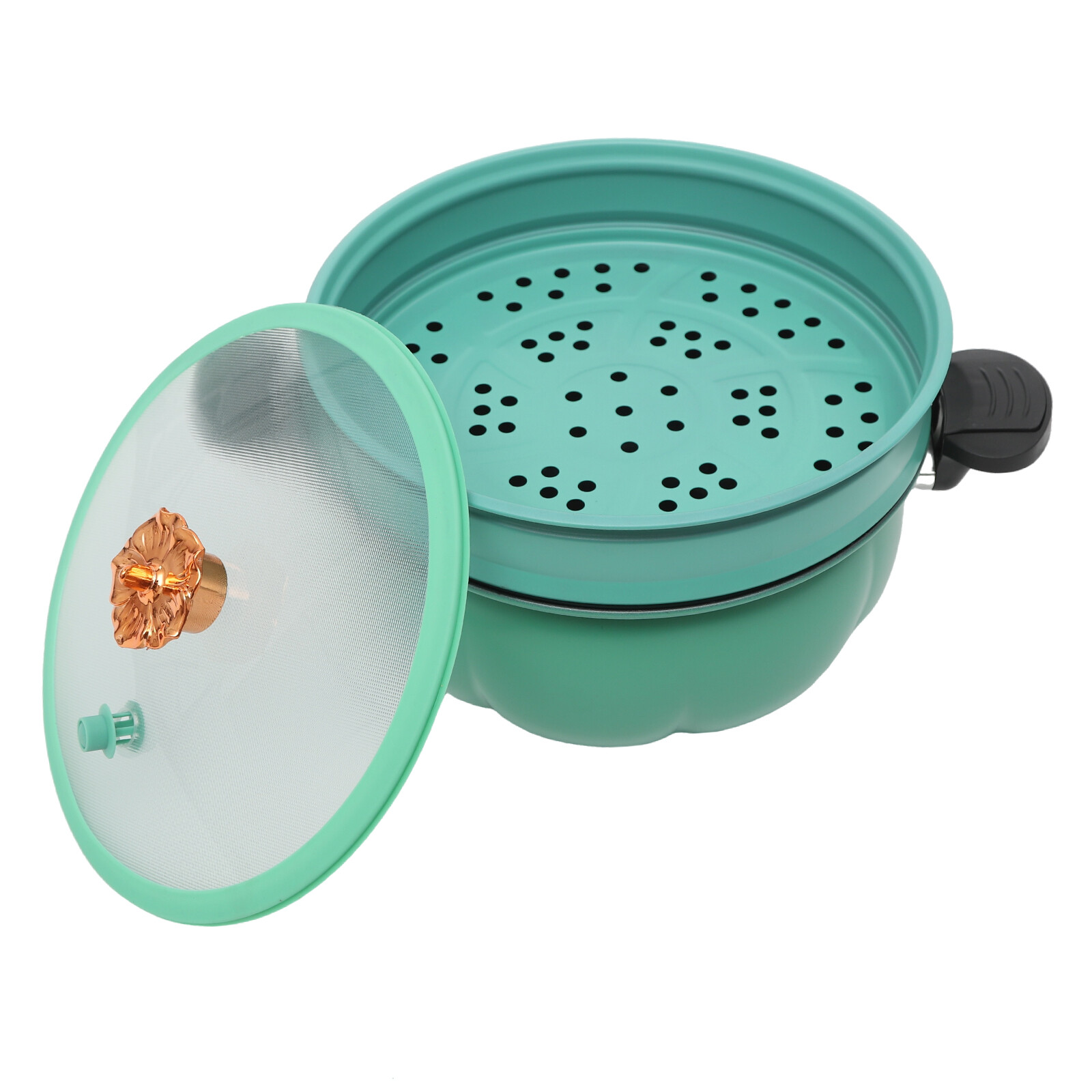 Micro Pumpkin Shaped Pressure Cooker Pot Stove Top Pressure Cooker With Steamer