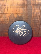 Rare Signed Autographed Cliff Ronning Inglasco NHL Hockey Puck Rare Collectible