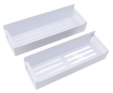 2PCS Magnetic Rack - Spices Jars Bottle Fridge Organizer Storage (White)