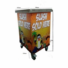 TRIPLE,TWO bowl slush machine stainless steel table , L71xW63xH80