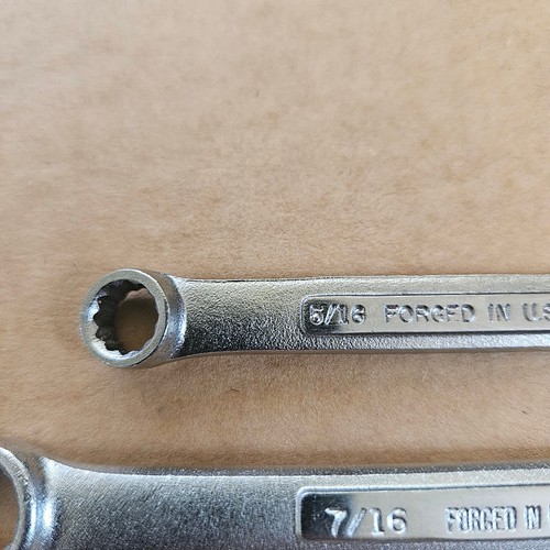 Vintage Craftsman Wrenches VV Series 12 pt Wrench Made In USA Forged Steel SAE - Picture 7 of 8