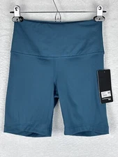 90 Degrees by Reflex Women's Spandex Bicycle Shorts Teal Blue Size XS