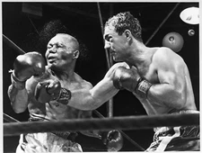 8" x 10" 1952 Rocky Marciano KO's Jersey Joe Walcott