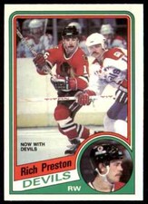 1984-85 O-Pee-Chee Rich Preston New Jersey Devils #118