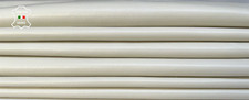 IVORY Soft Italian Calfskin Cow leather Bookbinding 5 skins 45sqf 0.9mm B9477