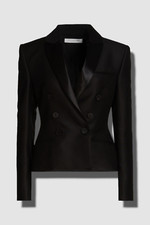 $1135 Philosophy Di Lorenzo Serafini Women Black Blazer Jacket Size It38/us2