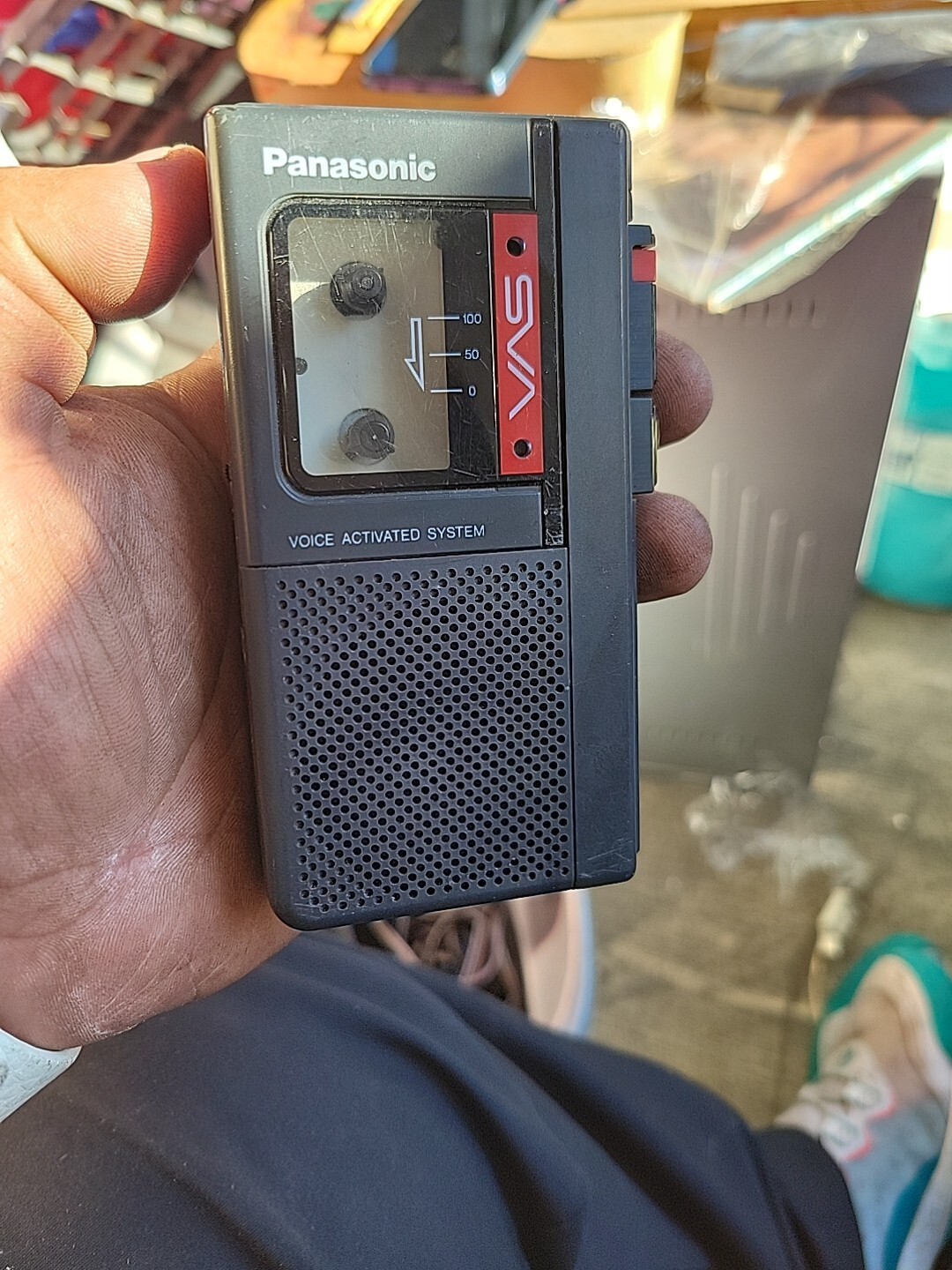 Vintage Panasonic Microcassette Tape Recorder Voice Activated Model RN