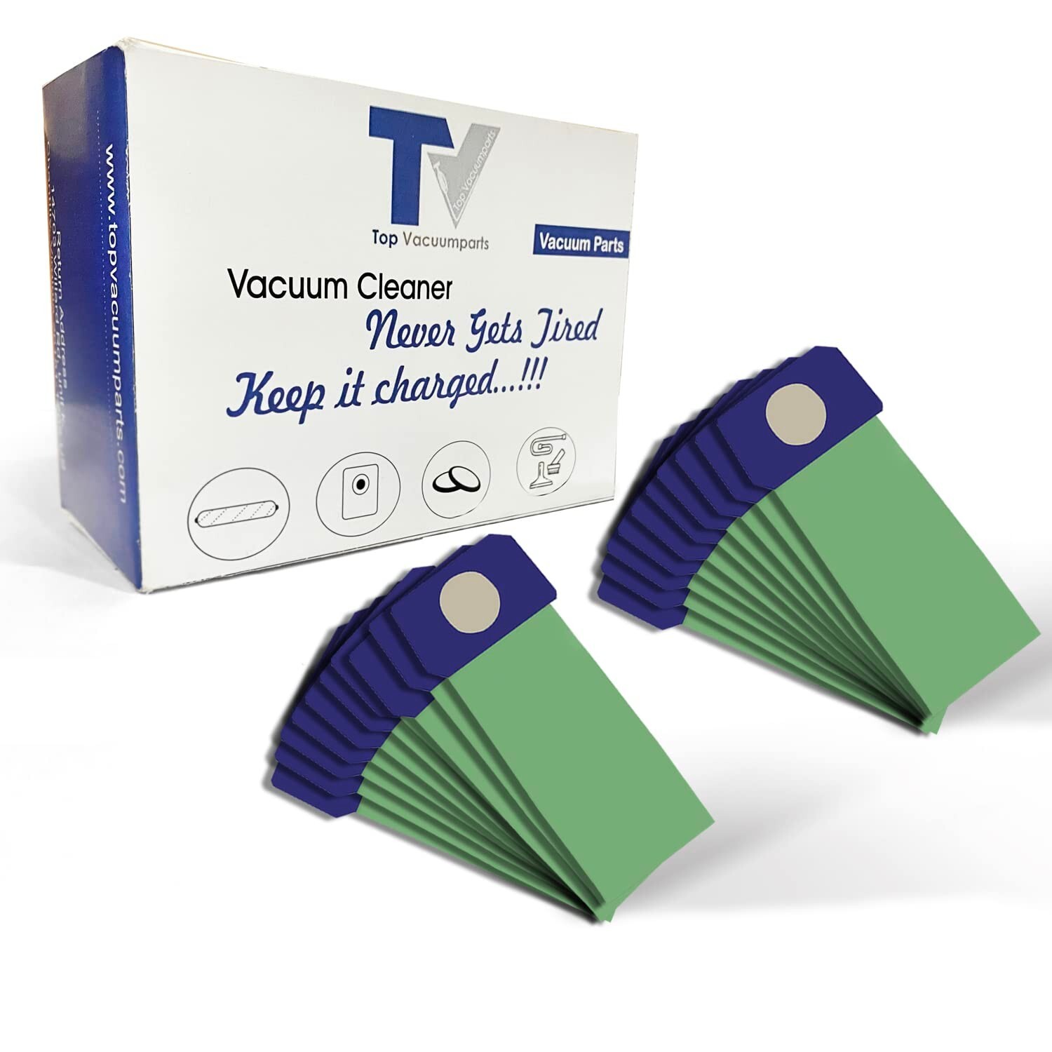 Fits For Proteam Pro Force Pro Care 1500 & 1500XP Black Paper Bags 20