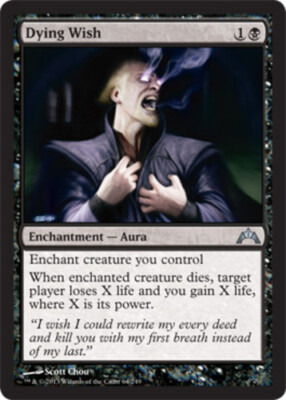 Dying Wish Light Play, English Magic the Gathering MTG Gatecrash