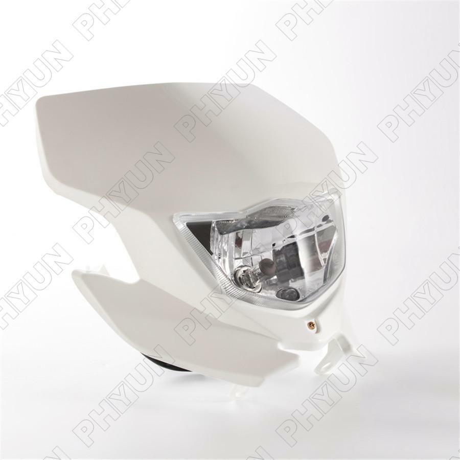 New White Dirt Pit Bike Headlight Kit For Yamaha WR450F WR250F YZF