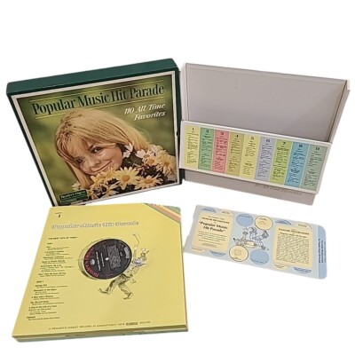 Popular Music Hit Parade - 110 All Time Favorites 9LP Vinyl Box Set 1968 EX