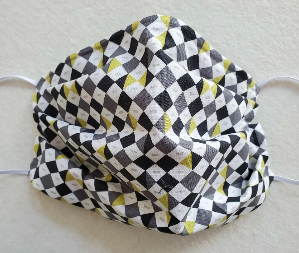 Mascarilla facial de fútbol con alambre para nariz, bolsillo de filtro, reversible 2 en 1, elástico 1/8 Foto 2 de 4