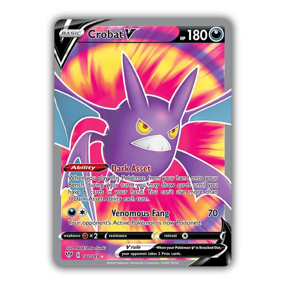 Crobat V 182/189 Swsh03: Darkness Ablaze for sale | eBay