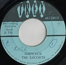 CALYPSO 45 HEAR The Escorts SIXPENCE - LOVING FEELING 1969 Trex VG+