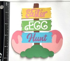 3D Easter Egg Hunt Sign Embellishment 4032