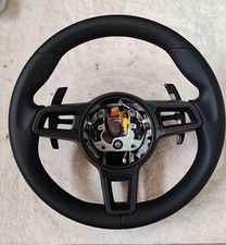 Porsche Leather Steering Wheel 911 991 Carrera 718 Cayman Boxster Cayenne Macan