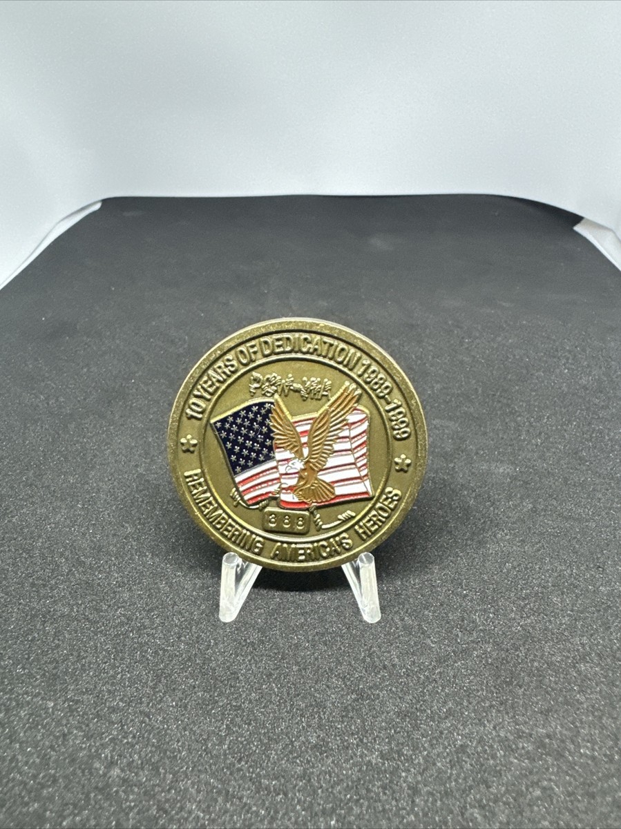 POW-MIA 10 YEARS OF DEDICATION CHALLENGE COIN | eBay