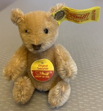 vintage Steiff Original Teddy Bear Jointed Honey Golden Western Germany 4"