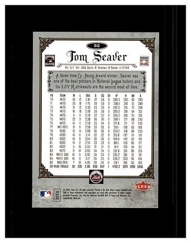 TOM SEAVER YOU PICK SEE SCANS OF EVERY CARD ALL TOM SEAVER CARDS ODD BALL METS - Bild 13 von 183
