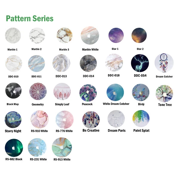 For Apple Macbook Air Pro 13 14 16 Inch Pattern Hard Case Shell + keyboard Cover - image 2 of 4