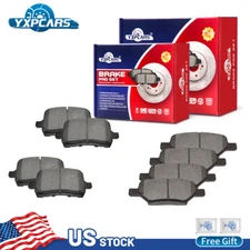 Front & Rear Ceramic Brake Pads Set for Saturn Ion Aura Pontiac G6 Chevy Malibu