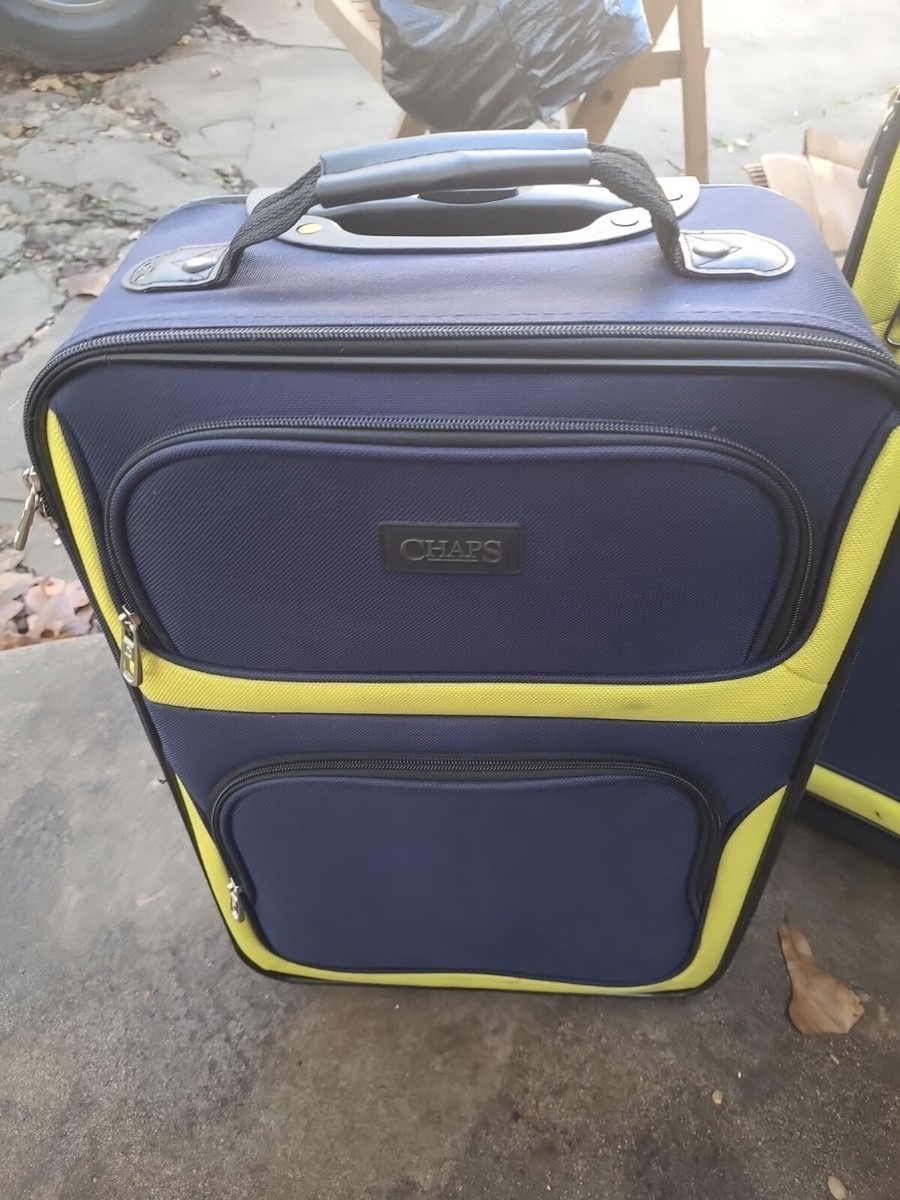 Vintage 4pc Chaps Luggage Rolling Suitcase Set