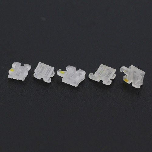 Staffe ortodontiche ceramica zaffiro tutore dentale estetica elegante Roth MBT 022 - Foto 10 di 44