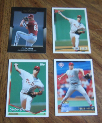 Tyler Green Lot of 4 DIFFERENT Trading Cards w/1 INSERT MLB Baseball Phillies