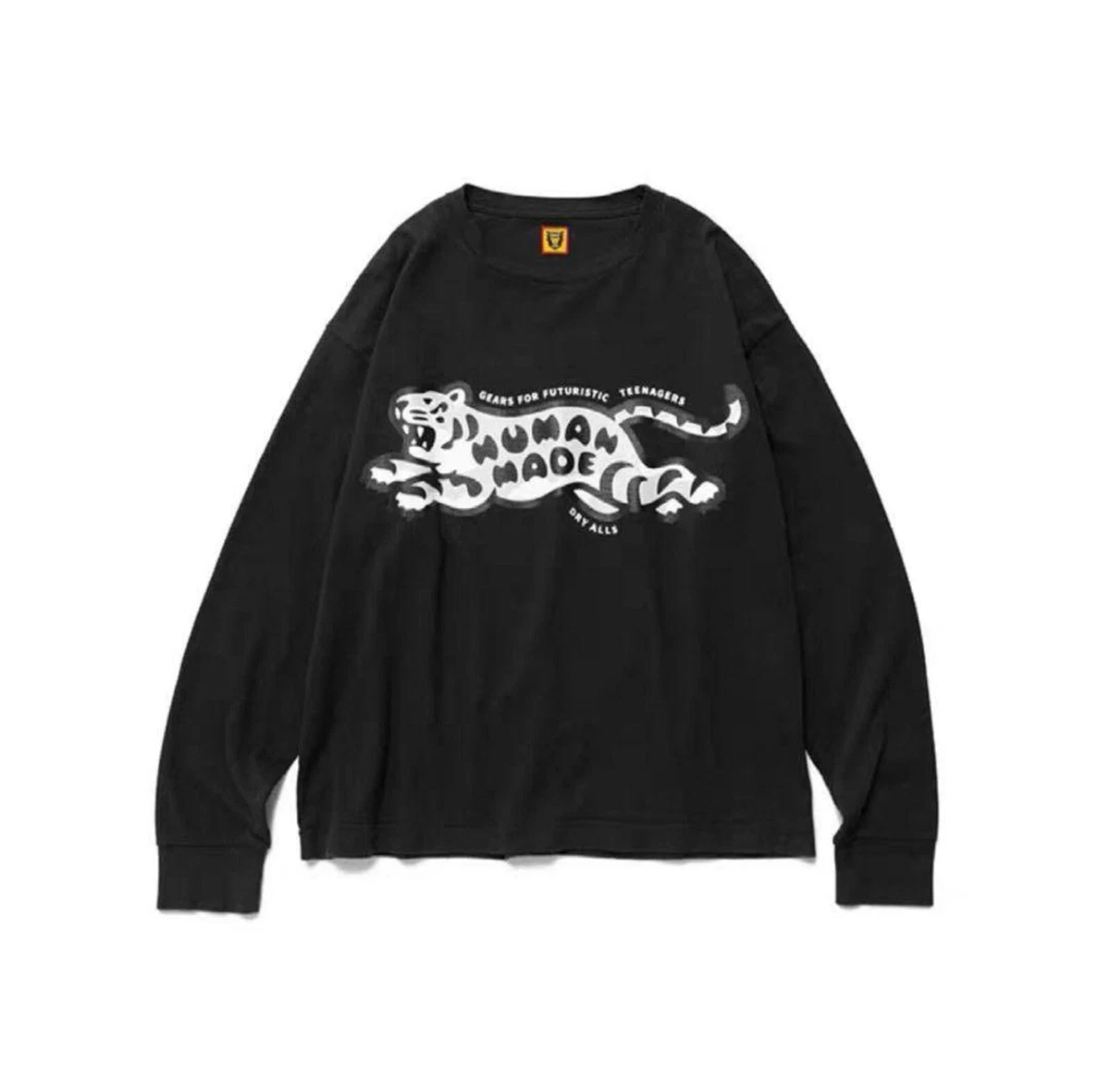 HUMAN MADE TIGER L/S T SHIRT BLACK XL Long Sleeve RARE NIGO 