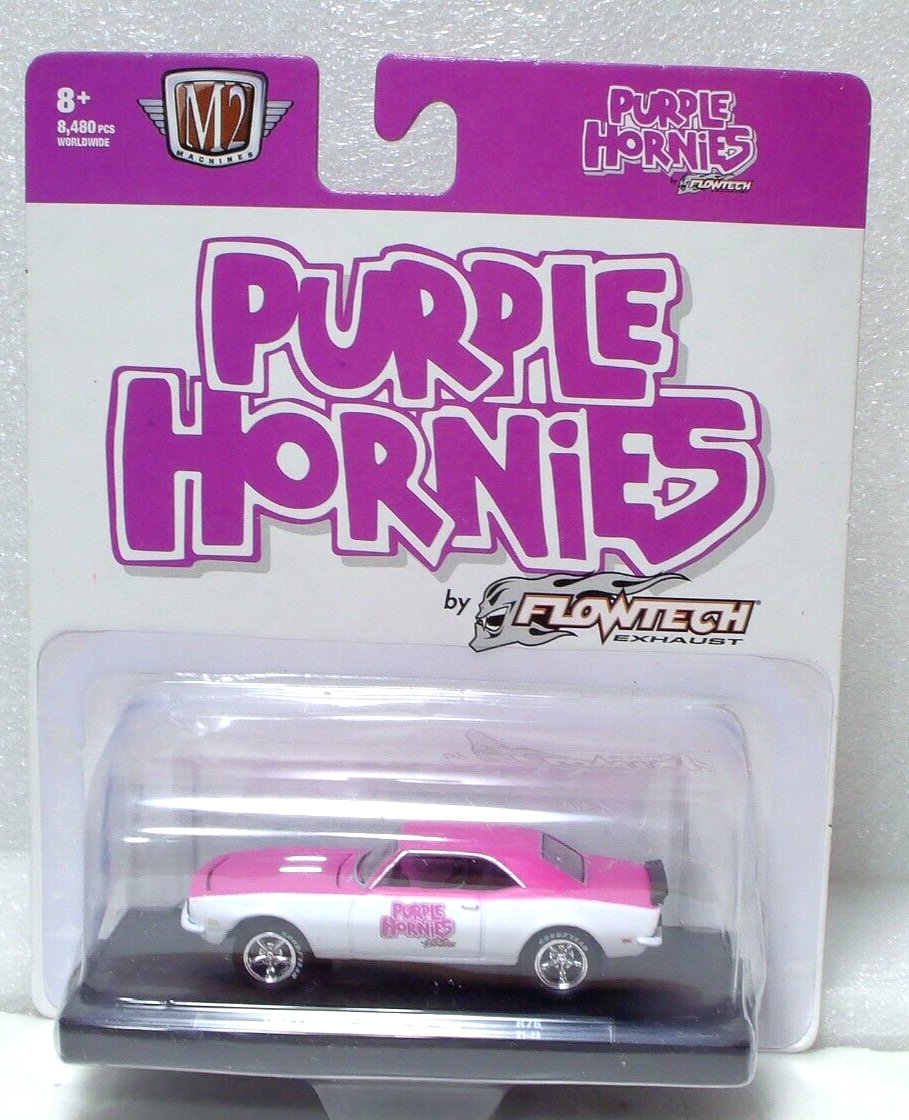 M2 Machines Purple Hornies 1968 Chevrolet Camaro SS 350 1:64 Diecast