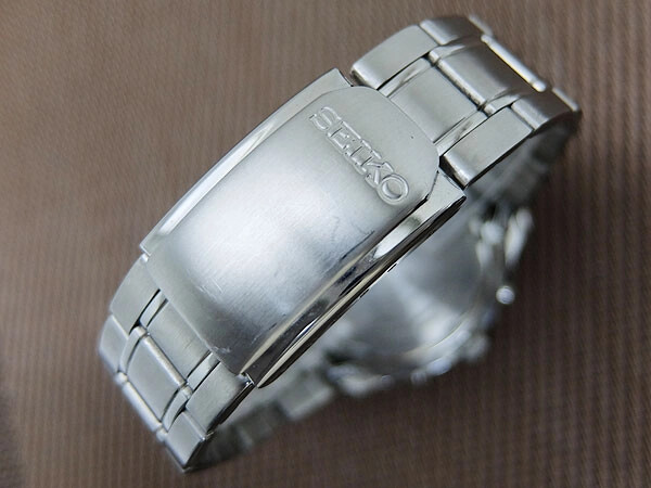 SEIKO Watch Panda Chronograph 7T92-0CC0 SS White x Black Dial