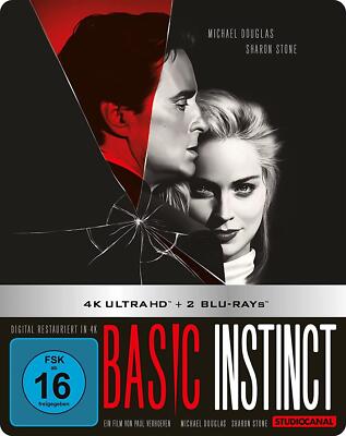 BASIC INSTINCT (Sharon Stone) 4K Ultra HD + 2 Blu-ray Discs, Steelbook NEU+OVP