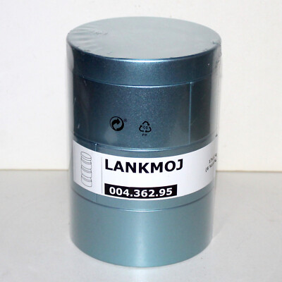 Ikea Lankmoj 3 decorative stackable box blue metal tin can NEW Sealed home decor
