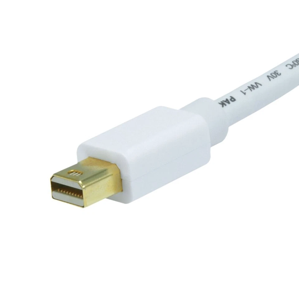 3 6 10 15FT Mini DisplayPort MDP Male to VGA Male Cable Cord Monitor Mac MacBook - Image 3 of 3