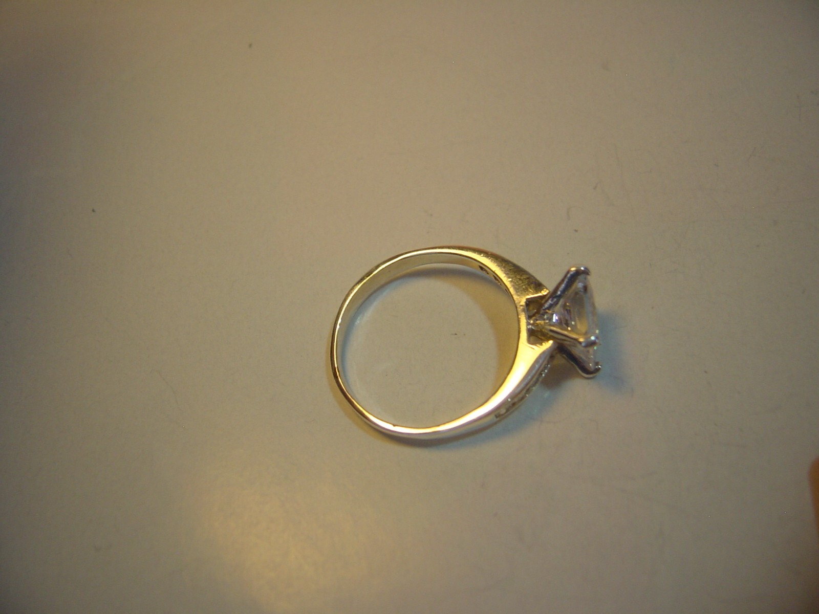 vintage solid silver superb square solitaire cubi… - image 4