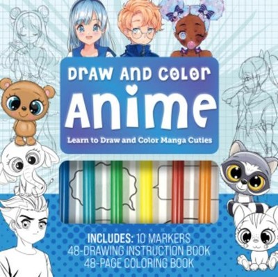 Editors of Chartwell Books ~ Draw & Color Anime Kit 9780785841203