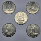 (1) Canada 10 Cents Dime: (2) 1968, (1) 1979, or (1) 1986 Elizabeth II Boat