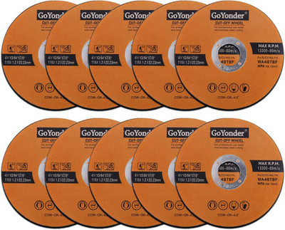 10 Pack 4.5'' Cutting Wheel for Metal, Stainless, Steel 4-1/2'' X 0.045 X 7/8-Inch