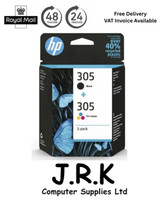 HP 305 Multipack Black & Colour Ink Cartridges Genuine For DeskJet 2710
