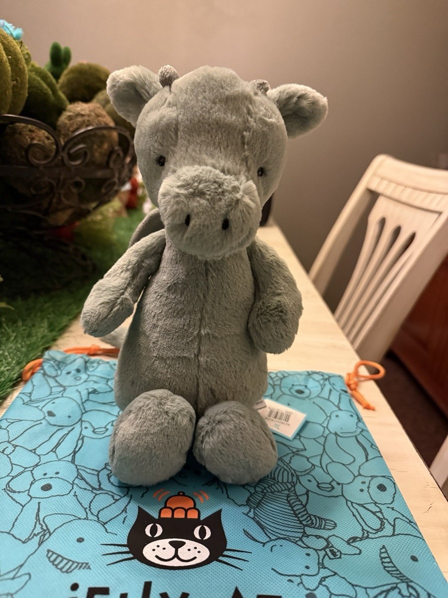 Jellycat Bashful Dragon Medium & Dust Bag NWT | eBay