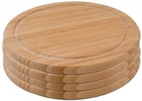 4Er-Set Bambus Schneidebrett FrüHstüCksbrett Bambusbrett Stullenbrett Neu