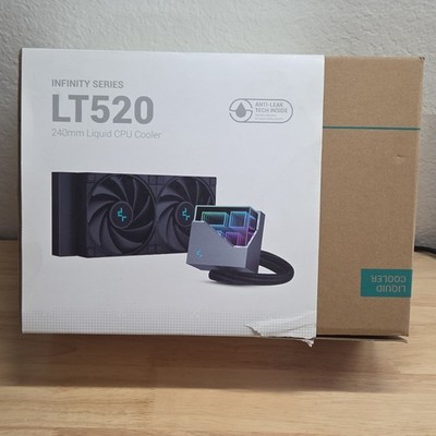 Deepcool LT520 240mm RGB Liquid CPU Cooler Fluid Dynamic Bearing Black